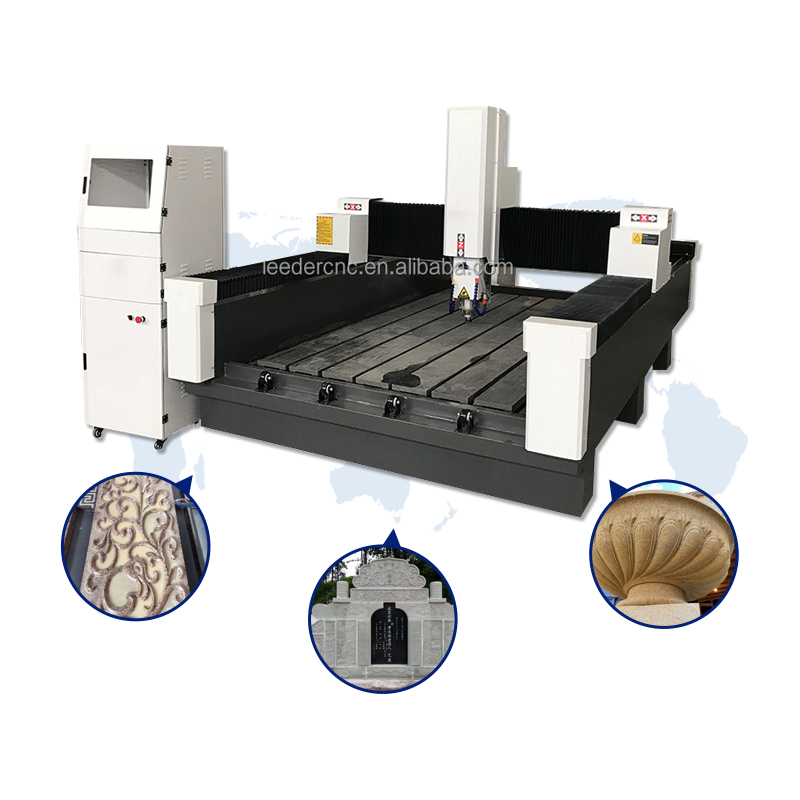 Jinan leeder горячая Распродажа Профессиональный 1325 ЧПУ Камень Мрамор 3D резьба Гранит Мрамор надгробие обработка ЧПУ фрезерный станок