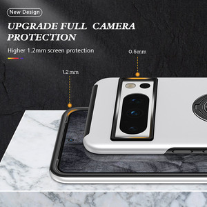 Funda de teléfono con soporte de anillo de dedo de Metal, funda trasera antigolpes delgada, funda híbrida de TPU para teléfono de PC para Google <span class=keywords><strong>Pixel</strong></span> 8 7 <span class=keywords><strong>6</strong></span> <span class=keywords><strong>Pro</strong></span> - Product Image 5
