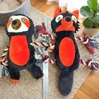 Fabrication de jouets en peluche pour animaux de compagnie (renard, raton laveur, chien, chat) OEM ODM en Chine