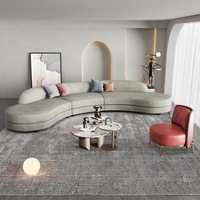 Canapé d'angle moderne en tissu velours capitonné, prix bas, ensembles de meubles pour salon, appartement, centre commercial et villa