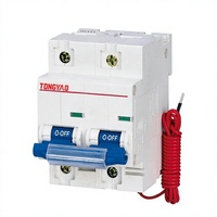 Disjoncteur miniature prépayé en cuivre GDB1-125S 1P+N Type C 230V 50Hz 10kA pour rail DIN