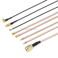 Antenne de communication Wi-Fi double bande 2,4G/5,8G sans fil intégrée, type patch, RG113/RG178/RG316, connecteurs SMA/MMCX/IPX/UFL à souder