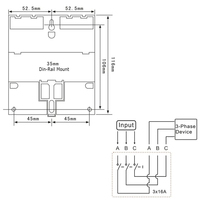 Relé de Tiempo Trifásico ANTIER TM613 16A 380V Interruptor Temporizador Digital Programable Semanal