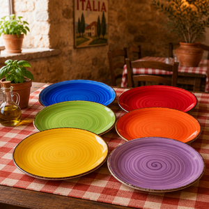 Set di 6 Piatti Piani in Ceramica Vancasso <span class=keywords><strong>BONITA</strong></span>, Forma Rotonda con Motivo Solido, Diametro 18,8 cm, Piatti per Pasta/Dessert/Torte - Product Image 6