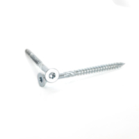 Vis à bois fraisées Torx professionnelles métriques/pouces en acier au carbone zingué, oxyde noir, filetage grossier, autotaraudeuses