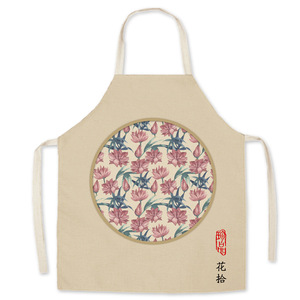 ผ้ากันเปื้อนผ้าแคนวาสสำหรับร้านอาหารทุกเพศผ้ากันเปื้อนผ้าคอตตอนออร์แกนิกพิมพ์ลายได้ตามต้องการเป็นมิตรต่อสิ่งแวดล้อม - Product Image 5