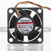Sunon 5V 24V 48V DC 12V 1,38 W AC EC 4020 40X40X20MM 4CM Chasis silencioso Levitación magnética Ventilador de refrigeración de 3 hilos para el MB40201VX-0000-G99