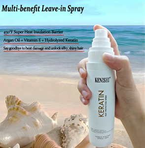 Spray <span class=keywords><strong>protecteur</strong></span> thermique à la kératine, marque privée OEM, spray lissant sans rinçage à l'huile d'argan, après-shampoing 3 en 1, <span class=keywords><strong>protecteur</strong></span> capillaire - Product Image 3