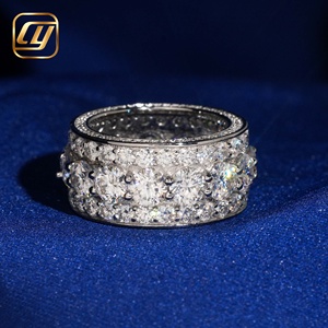 Anillo de Diamante Cultivado en Laboratorio con Certificado IGI, Oro Blanco para Mujer, Corte Brillante Redondo, Anillo de Compromiso de Lujo con Pavé Completo - Product Image 4