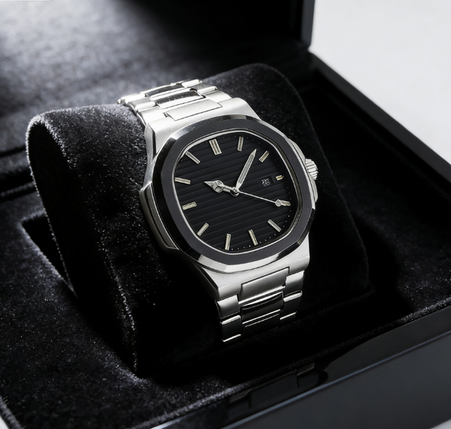 Luxury New Fashion Men's Stainless Steel & Rubber Band Alloy Case Eco-Friendly Waterproof Luminous Sports Date Watch
