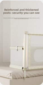 Cuna Metálica Portátil 3 en 1 Plegable Antipresión con Barandilla para Recién Nacidos, Ahorra Espacio, para Dormitorio y Sala de Estar - Product Image 6