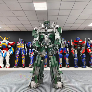New High-End Fashion Green Color <strong>Optimus</strong> <strong>Prime</strong> Robot Mascot <strong>Costume</strong> for Adults Wear Walking Robot <strong>Costumes</strong> - Product Image 2