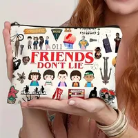 Sac de rangement multifonctionnel en toile pour maquillage et bijoux avec fermeture éclair pour femme - Petit sac de voyage idéal