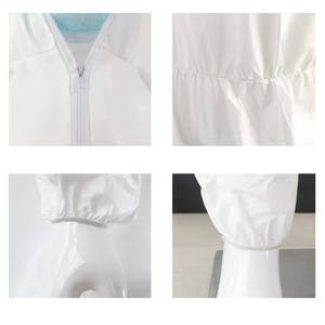 ชุดป้องกันแบบคลุมทั้งตัว สีน้ำเงิน ผ้า SF สีขาว น้ำหนัก 63 กรัม สำหรับงานทางการแพทย์ประเภท 4 5 6 ได้มาตรฐาน <span class=keywords><strong>EN</strong></span> <span class=keywords><strong>14126</strong></span> - Product Image 6