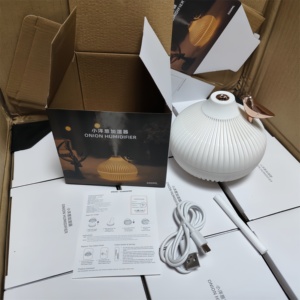 Wholesale New Moon Lamp Light 300ml Mini USB Ultrasonic Humidifier <b>Diffuser</b> <b>LED</b> Lighting Office Hotel - Product Image 1
