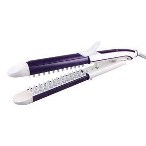 Lisseur et boucleur de cheveux professionnel 2 en 1 avec revêtement céramique, élément chauffant PTC, lisseur plat à chauffe rapide - Product Image 1