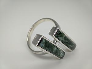 Elegant Natural Surfinite Stone <b>Ring</b> Adjustable <b>Open</b> Handmade Gemstone Jewelry for Women and Men with Timeless Polished Crystal - Product Image 3
