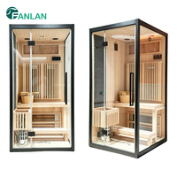 Ruang Sauna Inframerah Premium Fanlan untuk 1 Orang dengan Tungku Sauna untuk Detoksifikasi dan Perawatan Kesehatan di Rumah