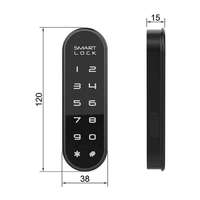 Serrure numérique ovale à écran tactile, résistante à l'eau IP66, avec clavier intelligent pour casier de gym, tiroir de bureau, armoire en bois