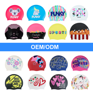 CAP200 国旗泳帽图案 LOGO 定制花卉印花图案设计环保硅胶泳帽 - Product Image 3