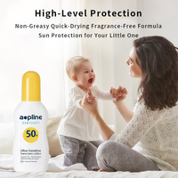 Crème solaire au zinc écologique en marque propre, SPF 50 UVA/UVB, spray imperméable pour adultes, certifié MSDS