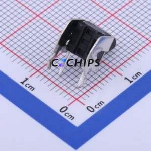 K2-1102AQ-L3CW-01 Tactile Switch Bent Lead Through Hole,6x6mm Switch 1.8N Right Angle Insert 6mm 6mm - Product Image 2