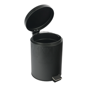 <strong>Black</strong> Metal <strong>Small</strong> Garbage <strong>Bin</strong> for Kitchen Trash Cans With Metal Cover Bathroom Bedroom Office Luxury Rubbish <strong>Bin</strong> With Foot Pedal - Product Image 2