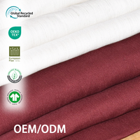 Tissu en lin européen pur à 100 %, extra large 290 cm, certifié OEKO-TEX, pour literie, rideaux, housses de canapé, 160 GSM
