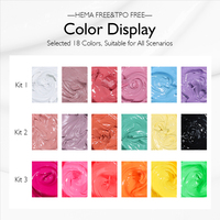 Nouveau Kit de Vernis à Ongles Gel UV KINNCO Hema & TPO Free Painting Cushion 2026 – Palette de 18 Couleurs Pat Pat Gel pour Salon de Manucure