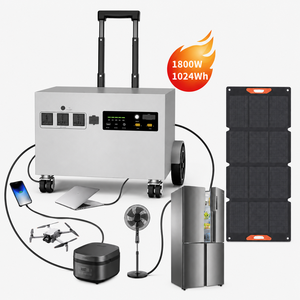 Groupe électrogène solaire 1200W 2000W avec contrôleur MPPT, station d'alimentation solaire pour alimentation de secours, camping en extérieur et électricité d'urgence - Product Image 5