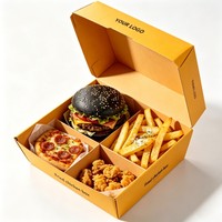 Offre Spéciale – Boîtes à lunch jetables biodégradables avec pelliculage brillant, imprimées à l'encre de soja, pour plats à emporter et restauration rapide