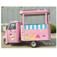 Tricycle électrique mobile personnalisé pour la vente de glaces et de hot-dogs