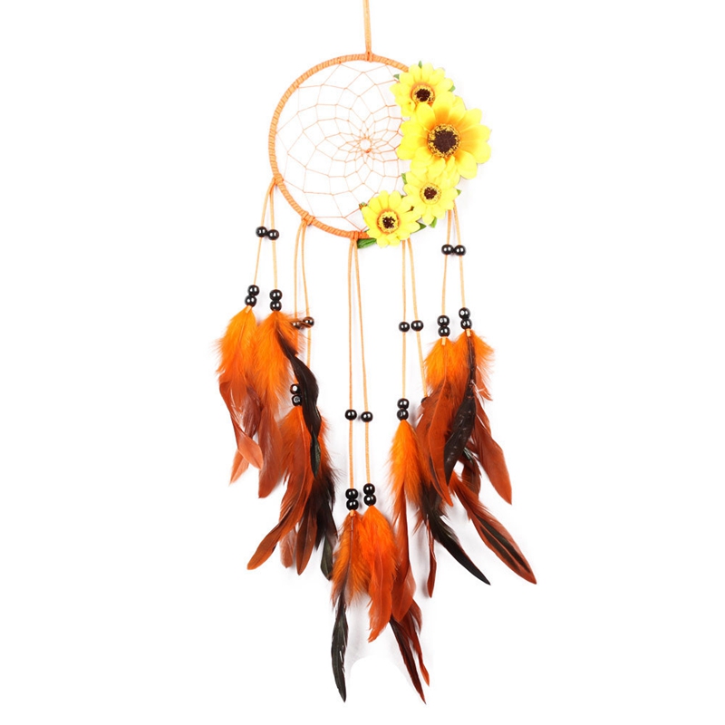 Retro Dreamcatchers Veren Home Decoratie Decoratie Voor Auto Dream Catcher Feather Muur Opknoping Trendy Vintage Ronde