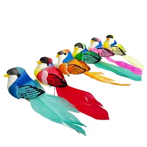 12 Pieces Custom Simulation Bird Foam Bird Mori Decoration Christmas Supplies Household Props For Outdoor Decor