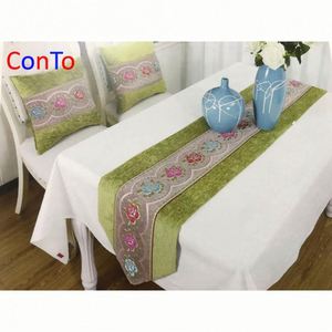 Mantel <span class=keywords><strong>Tropical</strong></span> Runner Color Oro Rosa Nuevo para Bodas y Fiestas - Product Image 1