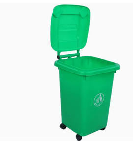 Poubelles de tri des déchets personnalisées - Poubelles extérieures en plastique à pédale pratique grande capacité - Product Image 6