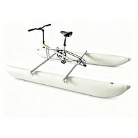 Vélo aquatique gonflable rond à 1 place avec cadre en aluminium, adapté aux eaux peu profondes, disponible auprès de l'usine Lumark en Chine, vente en gros directe.