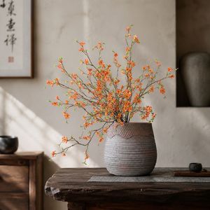 Flor Artificial de Flor de Naranjilla de Invierno de Yihua Floral Art, Rama Individual, Blanca, Rosa, Naranja, Decoración para el Hogar, Arreglo de Escritorio - Product Image 4