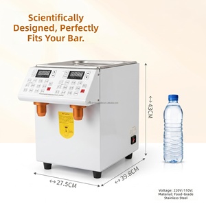 Nueva Máquina Dispensadora de Fructosa de Acero Inoxidable, Dispensador Automático de Azúcar y Jarabe Eléctrico con Capacidad de 5L + 5L para Tiendas de Té con Leche y Burbujas - Product Image 6