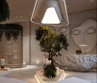 Meubles de présentation personnalisés pour salon de beauté, design d'intérieur de salon de beauté, décoration, solution tout-en-un pour la décoration de magasins.