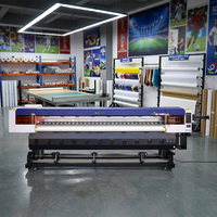 Imprimante grand format haute vitesse 3,2 m avec 4 têtes I3200-E1, système de contrôle Hoson, impression éco-solvant