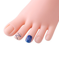 Maniquí de PVC para Práctica de Uñas con Dedos Flexibles, Modelo Realista para Entrenamiento de Pedicura, Educación en Salón, Personalizable