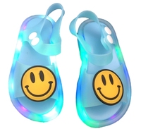 Chaussons lumineux LED pour enfants, pantoufles confortables pour bébé, imprimé dessin animé, chaussures lumineuses d'intérieur pour la maison