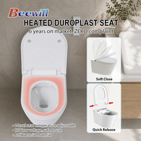 Nouvelle conception, certifiée CE, toilette intelligente électrique automatique murale monobloc avec capteur de salle de bain