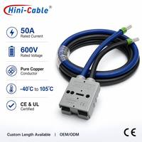 Connecteur de déconnexion rapide SY-50A 600V pour batterie SB50, faisceau de câblage 6-12AWG en cuivre nu PVC, pour véhicules électriques, chariots élévateurs, solaires, IP65