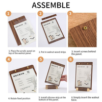 Expositor de Tarjetas de Visita/Archivos de Acrílico Personalizado, Impermeable, de Alta Resolución, Reciclable, con Superficie Brillante, para Escritorio