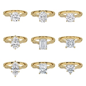 Wedding Engagement <b>Rings</b> Lab Diamond Jewelry 14K Solid Gold IGI D/VS Lab Grown Diamond <b>Rings</b> <b>for</b> Women <b>Men</b> - Product Image 4