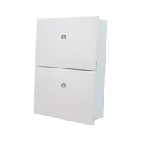 Boîte métallique encastrée LYEBOX LYB1-24 voies, IP40, pour distribution électrique MCB, avec couvercle en plastique