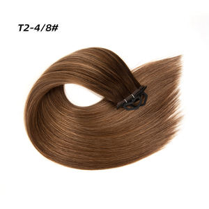 Наращивание волос Remy русский монгольский 100 натуральный русский волнистый девственный славянский Невидимый плоский уток - Product Image 2