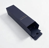 Boîte cadeau en papier pour diffuseur de parfum de luxe personnalisé, pliable, avec logo en feuille d'or
